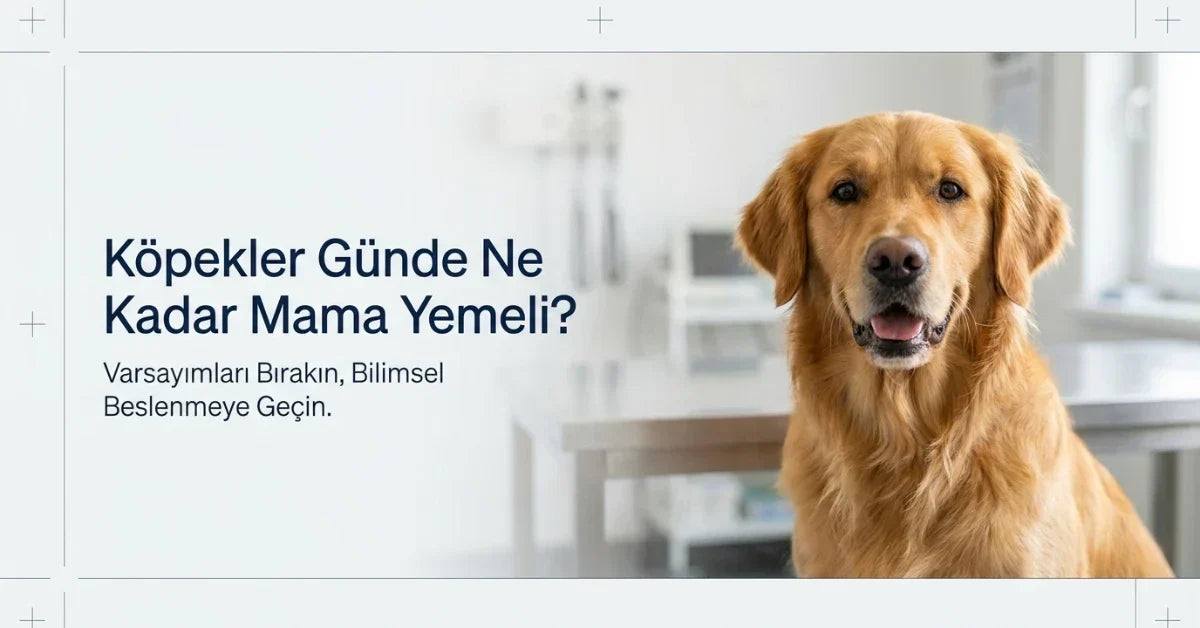 Köpeklerin kilo, yaş, aktivite düzeyi ve günlük enerji ihtiyacına göre ne kadar mama yemesi gerektiğini anlatan rehber görseli