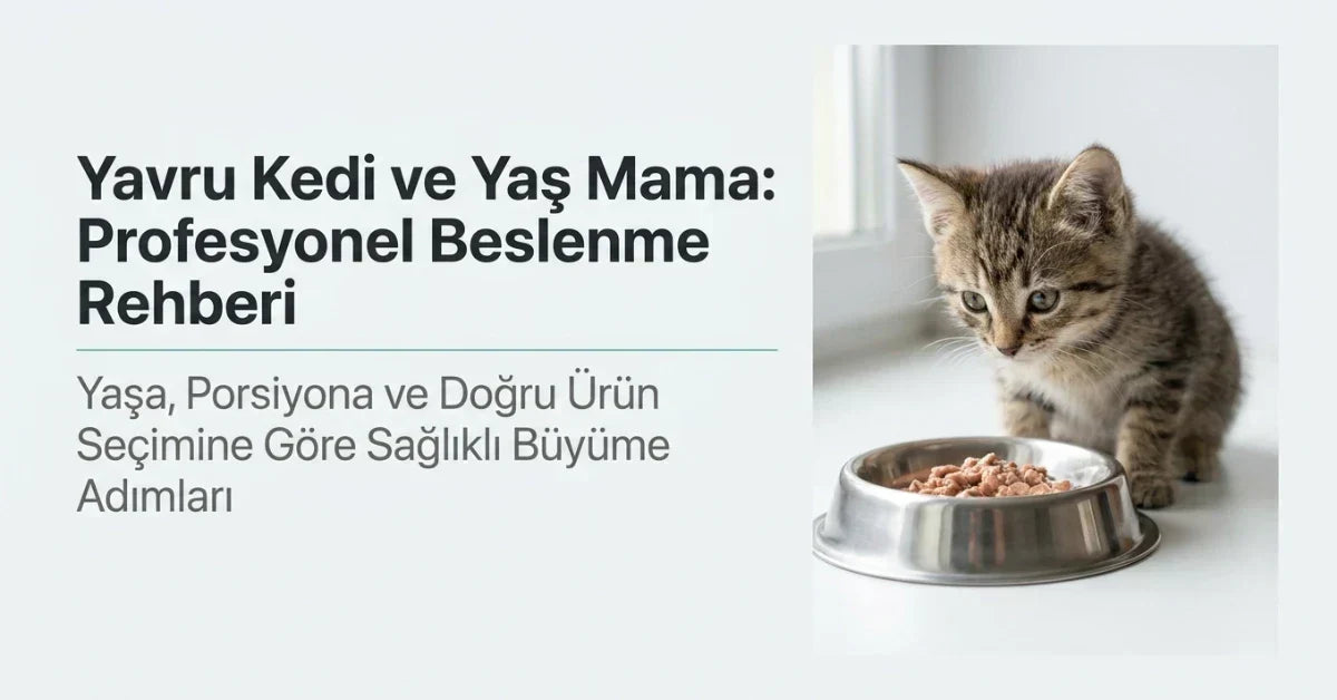 Yavru Kediye Yaş Mama Verilir mi? Yaşa, Porsiyona ve Doğru Mama Seçimine Göre Rehber