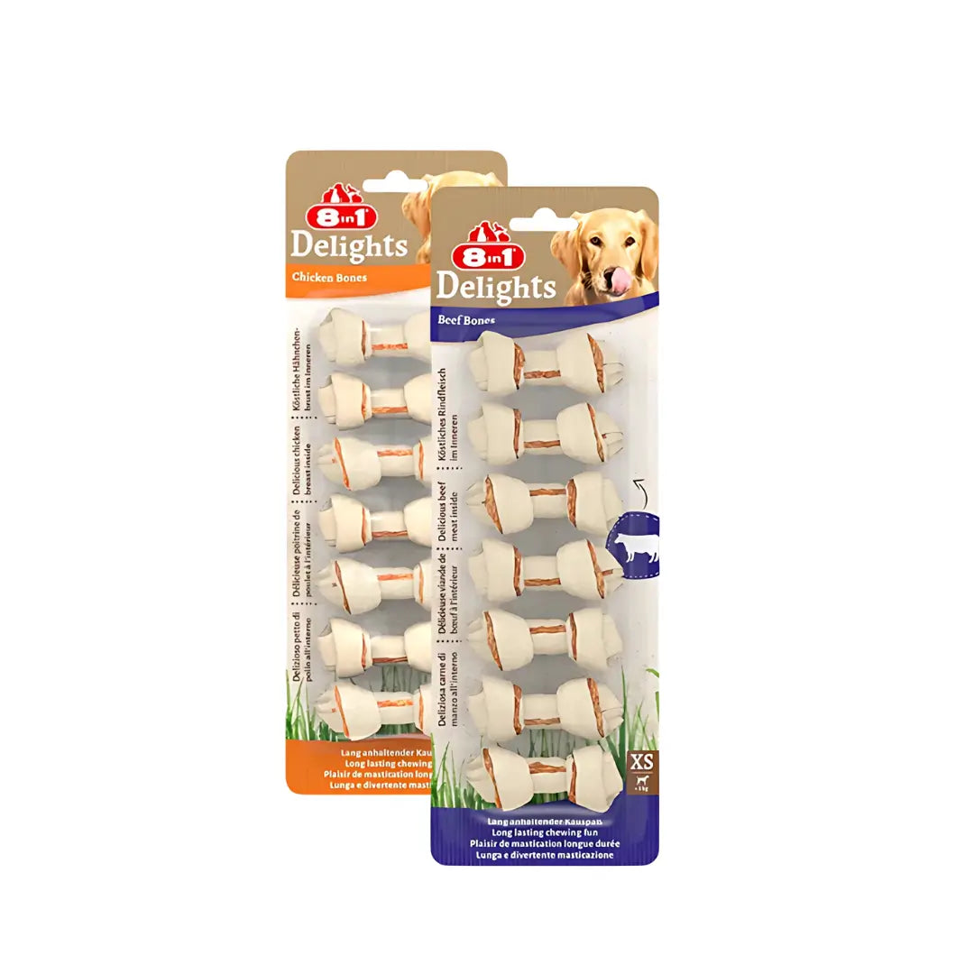 8 İN 1 Delights XS Köpek Kemik Ödül, 7 li Paket