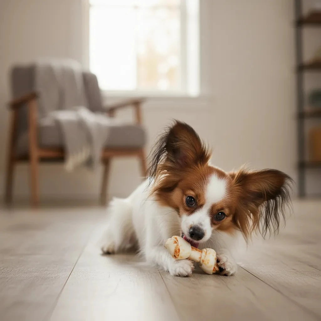8 in 1 Delights XS köpek kemiği ödülü, küçük ırk köpekler için çiğneme ödülü