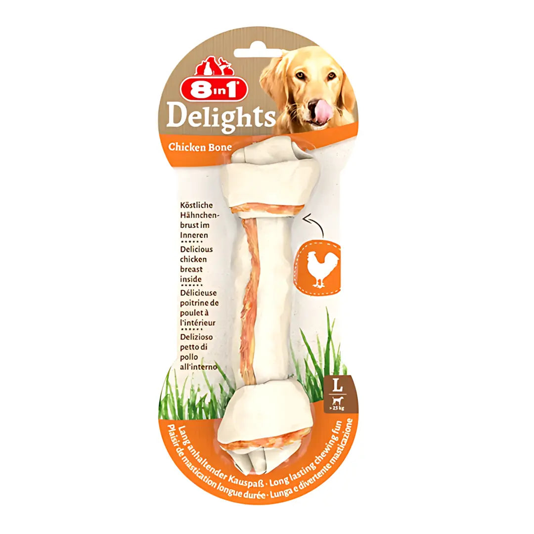 8 İN 1 Delights Tavuklu L Köpek Kemik Ödül