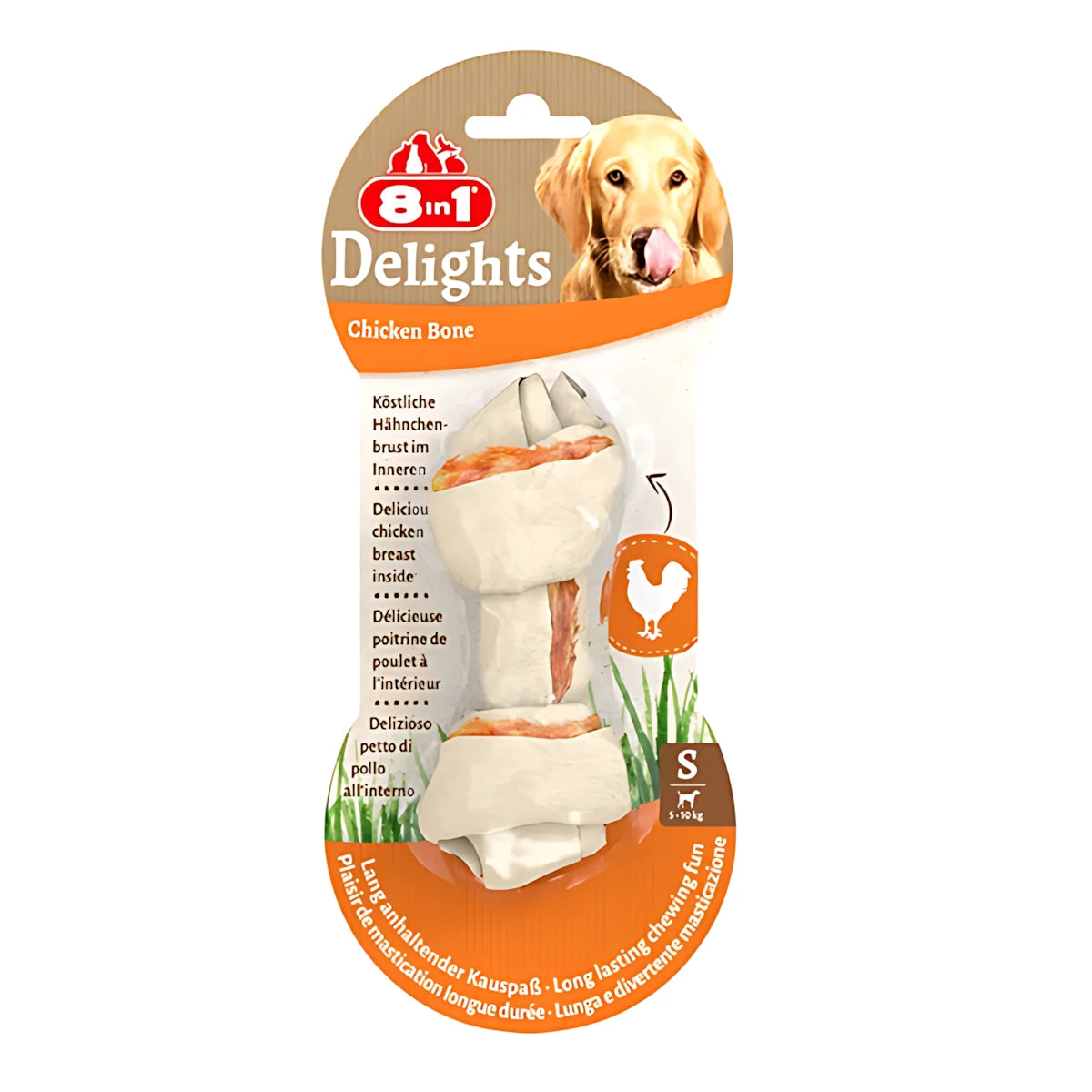 8 İN 1 Delights Tavuklu S Köpek Kemik Ödül