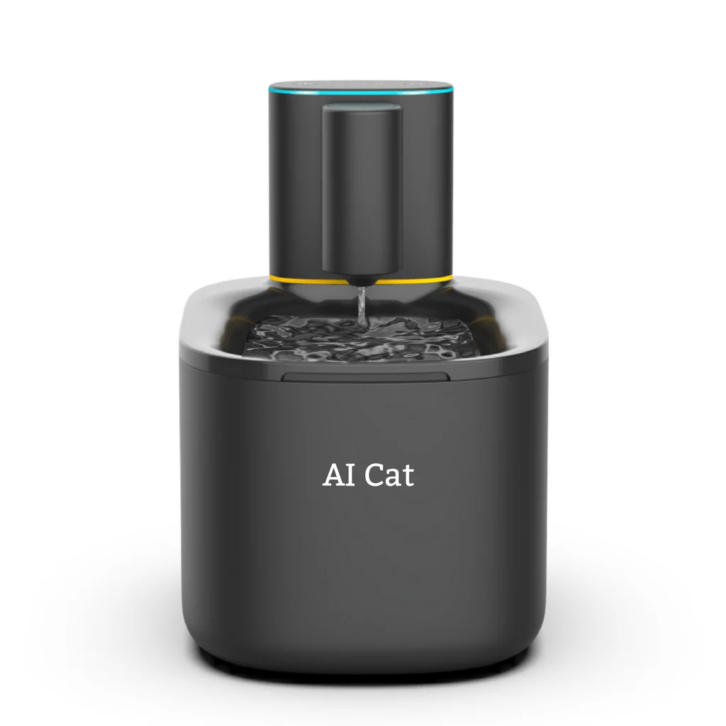 AI Cat Alfa Akıllı Kedi ve Köpek Su Pınarı 3.5L Bataryalı, Siyah