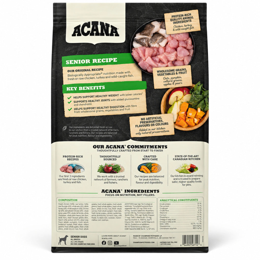 Acana Senior Recipe Tavuklu Tahılsız Yaşlı Köpek Maması