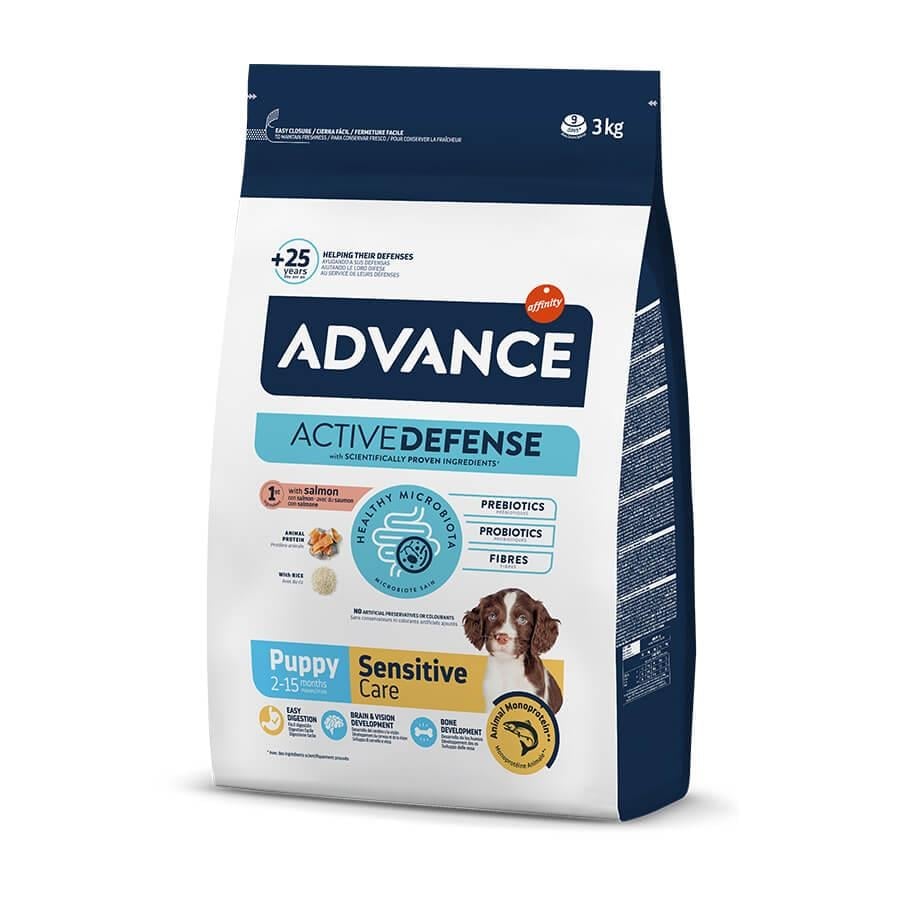 Advance Active Defense Sensitive Care Somonlu Yavru Köpek Maması