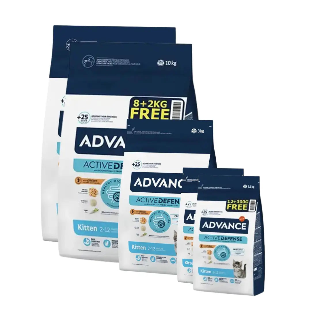 Advance Active Defense Tavuk ve Pirinçli Yavru Kedi Maması
