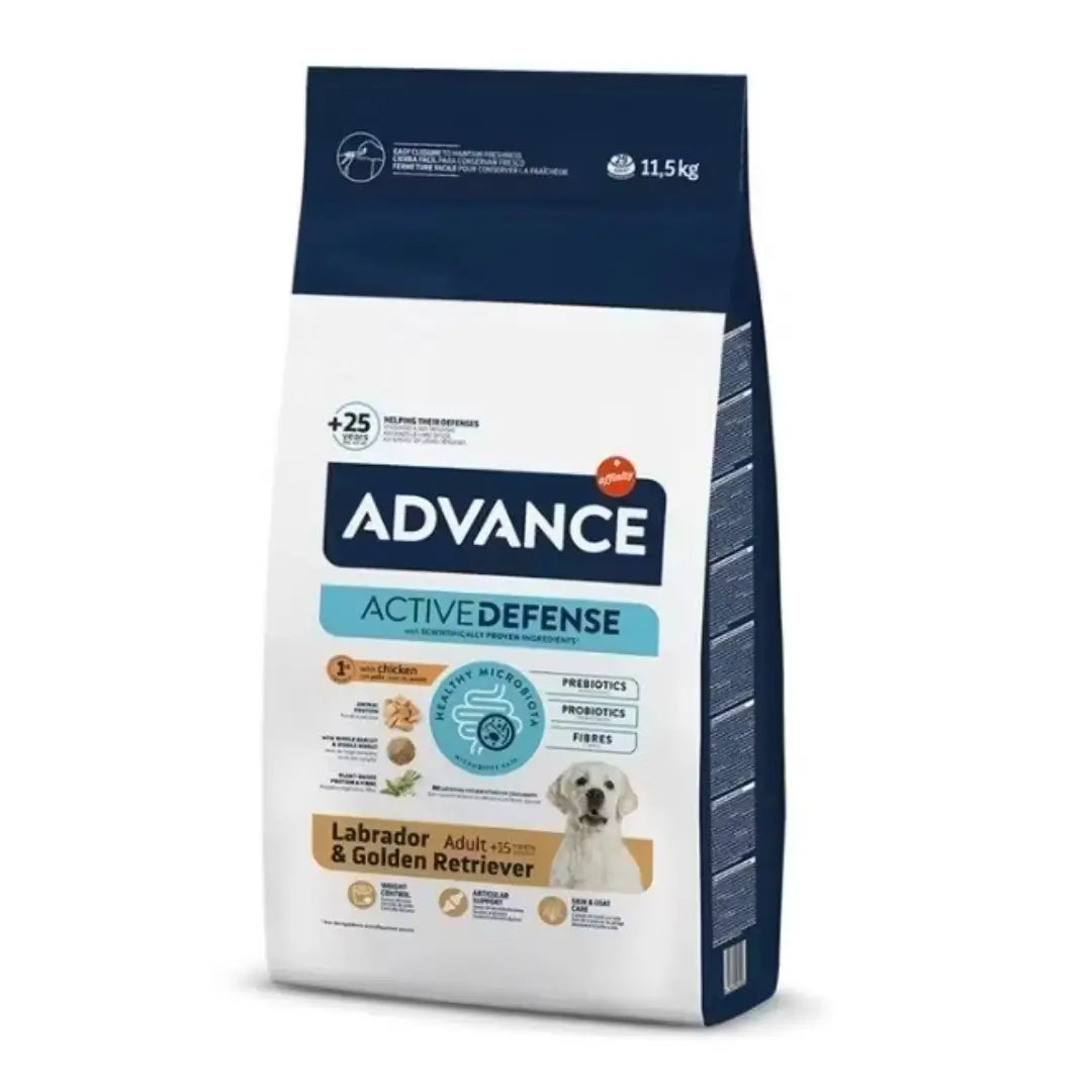 Advance Active Defense Yetişkin Labrador Retriever ve Golden Köpek Maması, 11.5kg