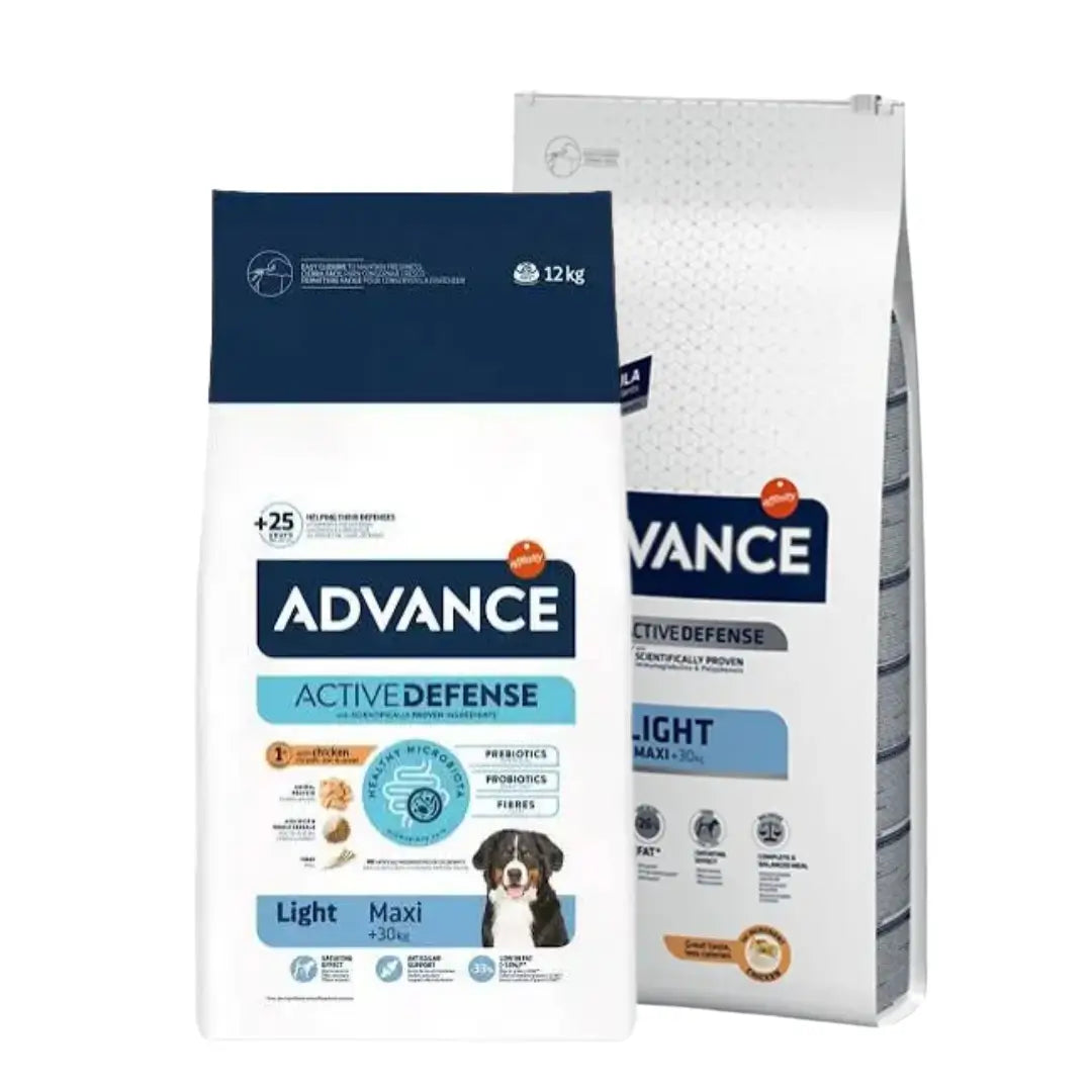 Advance Active Defense light Tavuk ve Pirinçli Büyük Yetişkin Köpek Maması