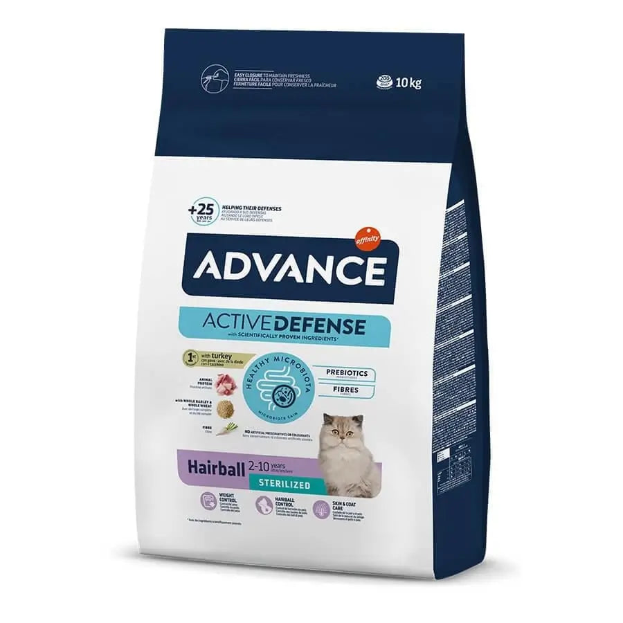 Advance Active Defense Kısırlaştırılmış Hairball Hindili Yetişkin Kedi Maması