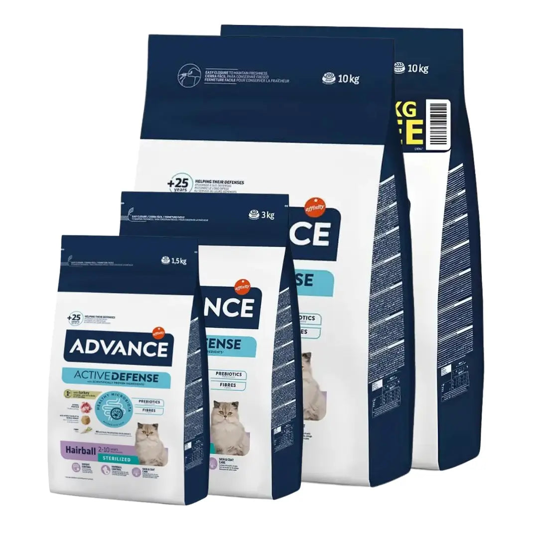 Advance Active Defense Kısırlaştırılmış Hairball Hindili Yetişkin Kedi Maması