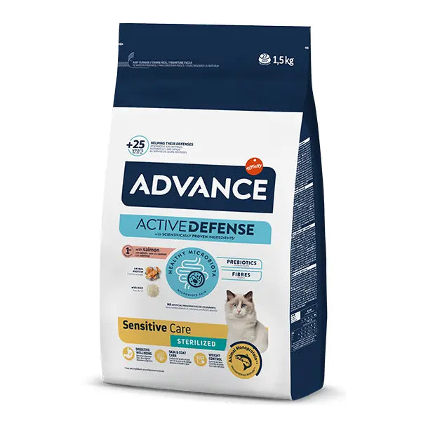 Advance Active Defense Kısırlaştırılmış Sensitive Care Somonlu Yetişkin Kedi Maması
