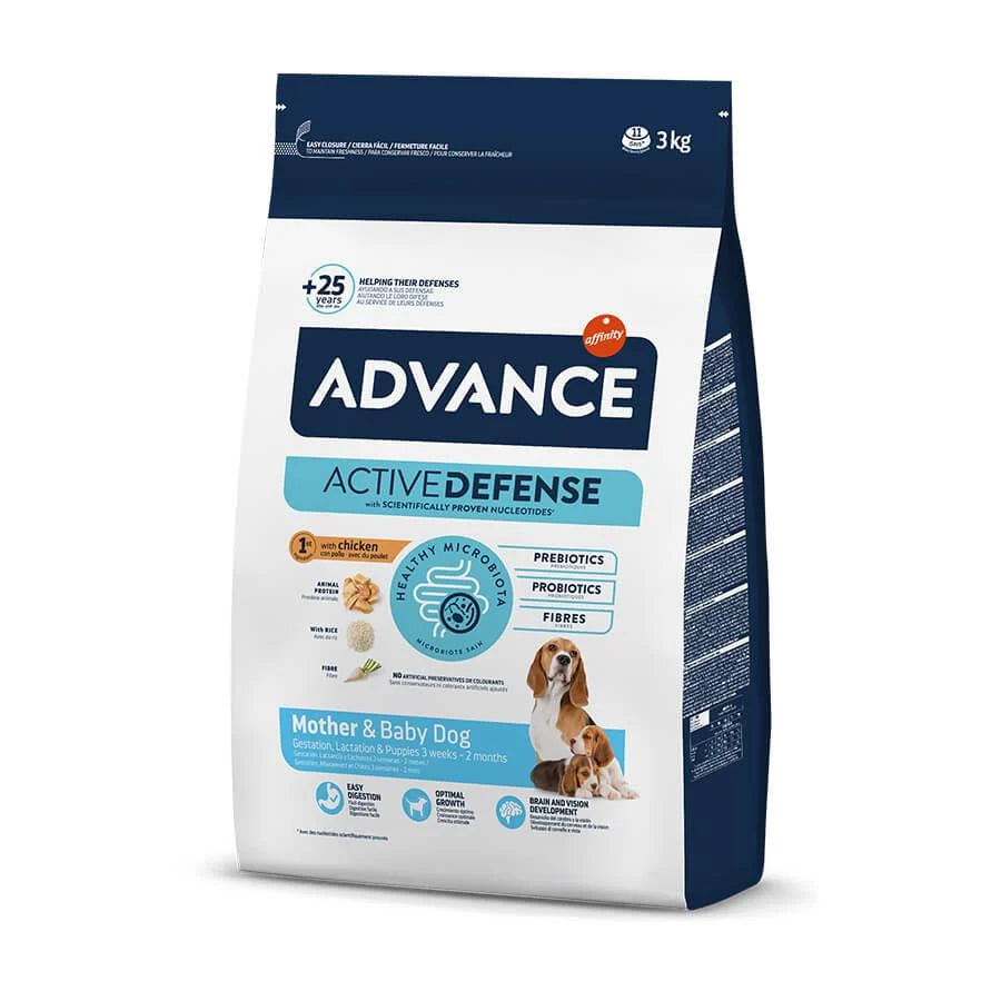 Advance Active Defense Tavuklu Hamile ve Yavru Köpek Maması, 3kg
