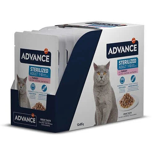Advance Adult Poach Kısırlaştırılmış Yetişkin Kedi Yaş Maması, 85g
