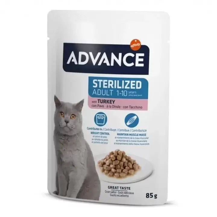 Advance Adult Poach Kısırlaştırılmış Yetişkin Kedi Yaş Maması, 85g