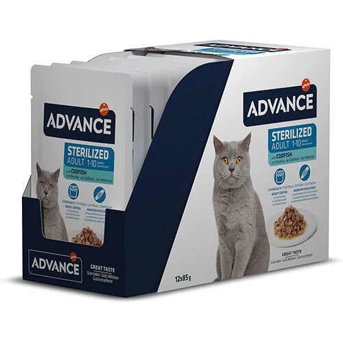 Advance Adult Poach Kısırlaştırılmış Yetişkin Kedi Yaş Maması, 85g