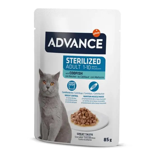 Advance Adult Poach Kısırlaştırılmış Yetişkin Kedi Yaş Maması, 85g