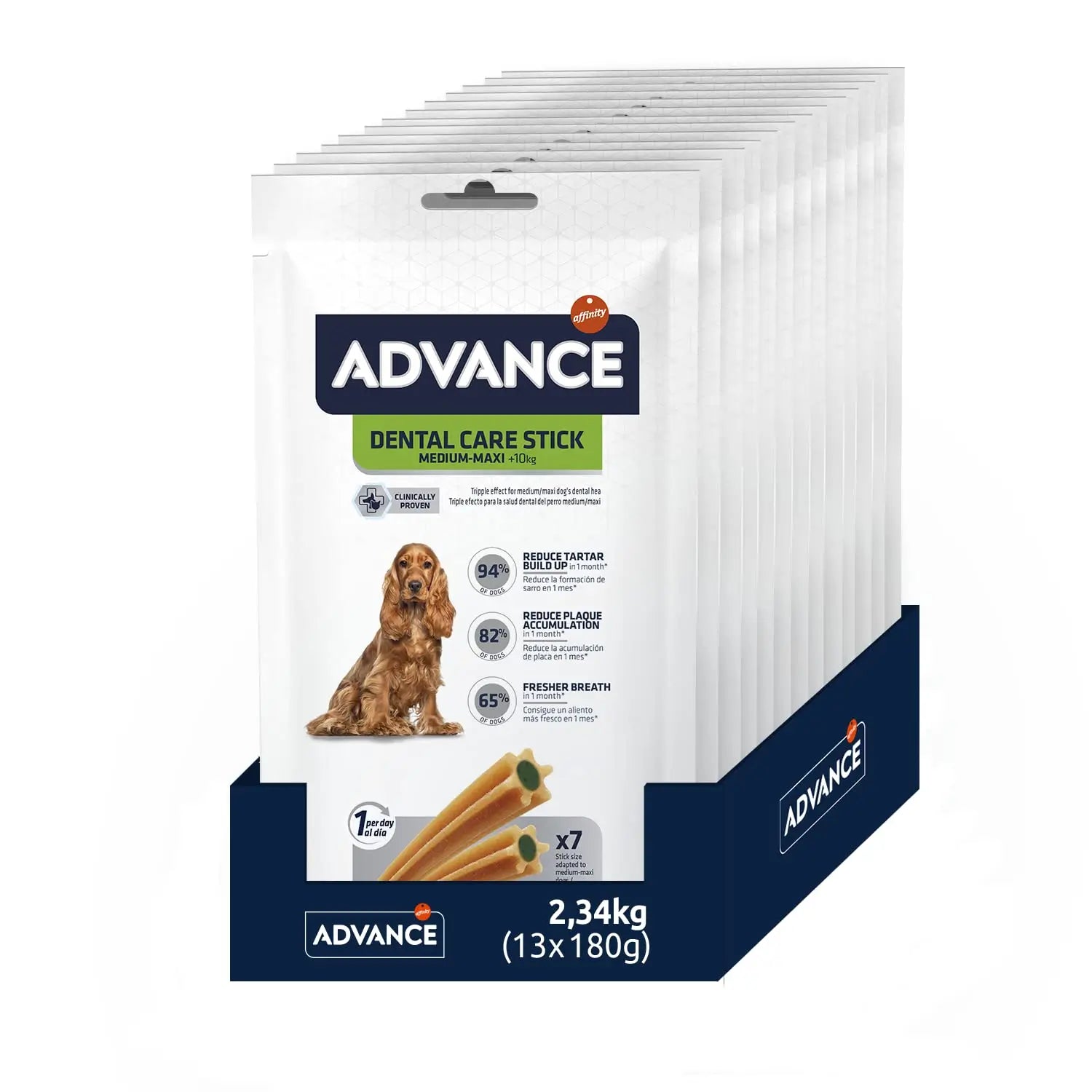 Advance Dental Care Yetişkin Köpek Stick Ödülü, 13 li Packet, 180g
