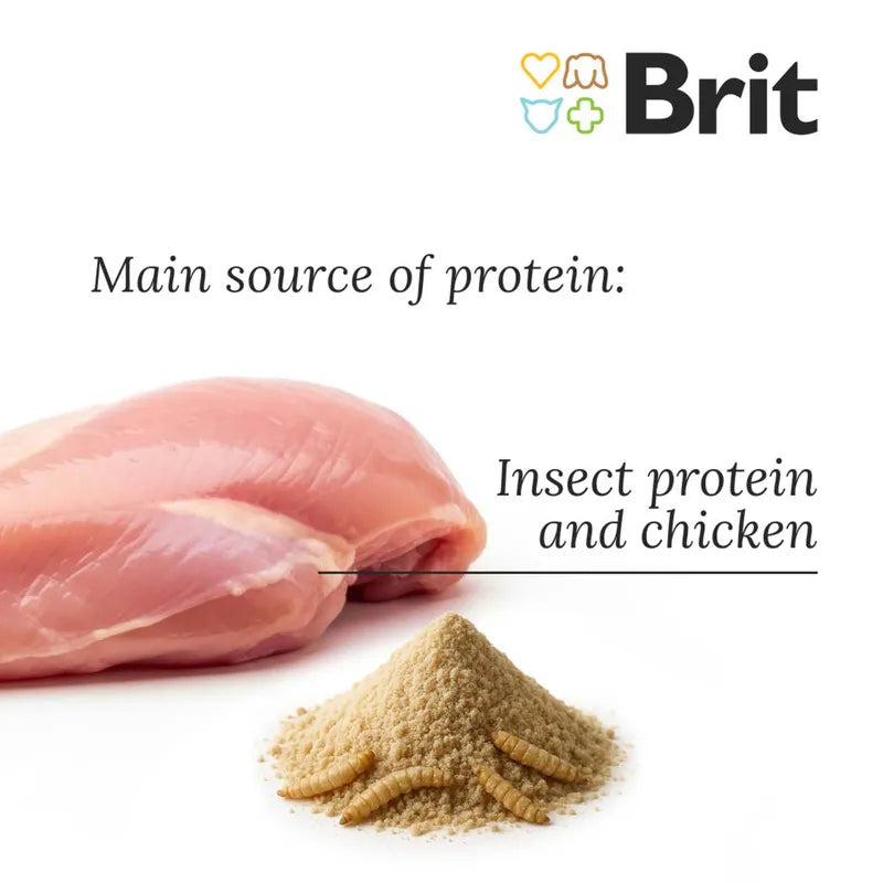 Brit Care Puppy Sustainable Digest & Relax Tavuk ve Larva proteinli Tahılsız Yavru Köpek Maması, 3kg