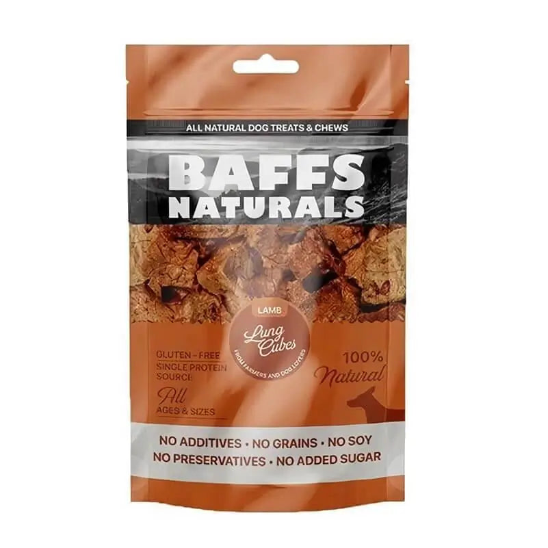 Baffs Naturals Kuzu Ciğeri Köpek Küp Ödül, 100g