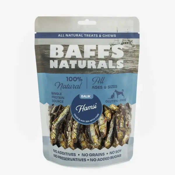 Baffs Naturals Hamsi / İstavrit Balıklı Köpek Çubuk Ödül Maması, 100 g