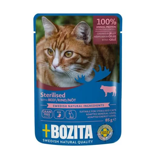 Bozita Jöle İçinde Kısırlaştırılmış Kedi Yaş Maması, 85 g
