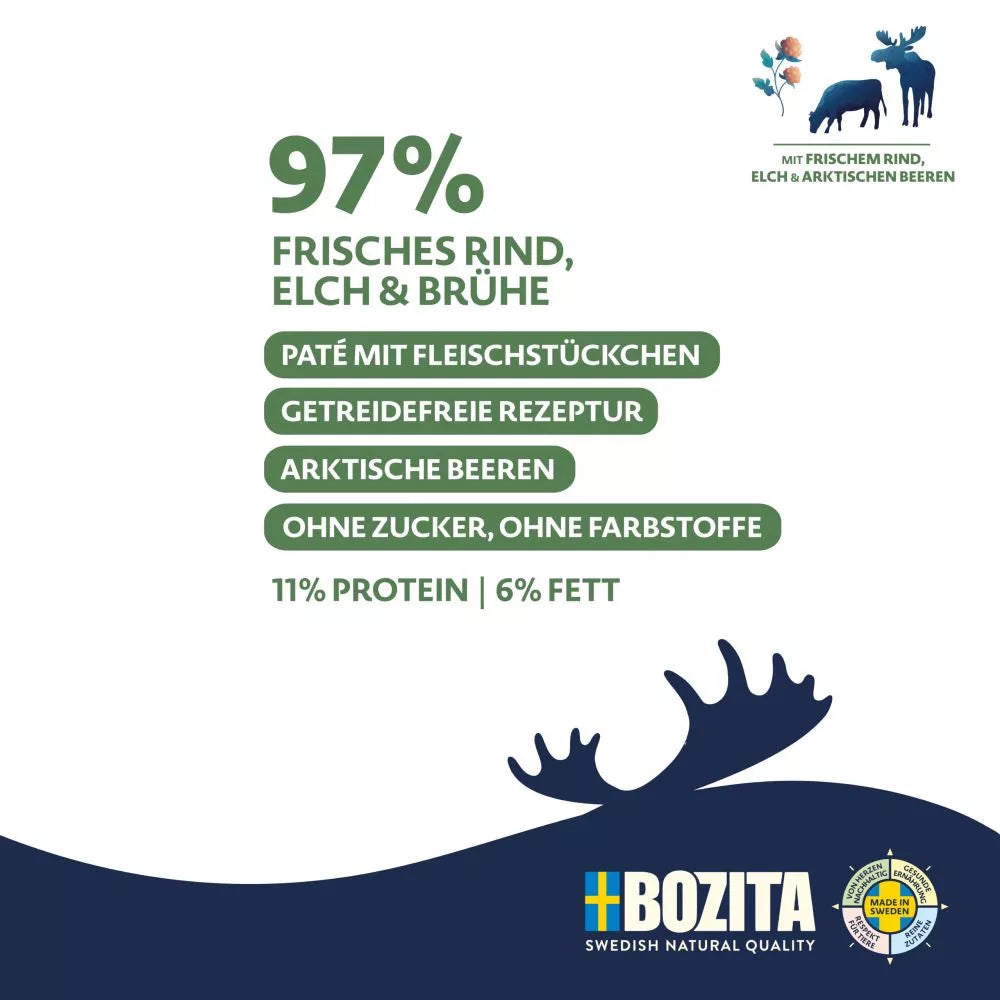 Bozita Pate Geyik Etli Yetişkin Köpek Yaş Maması, 370 g