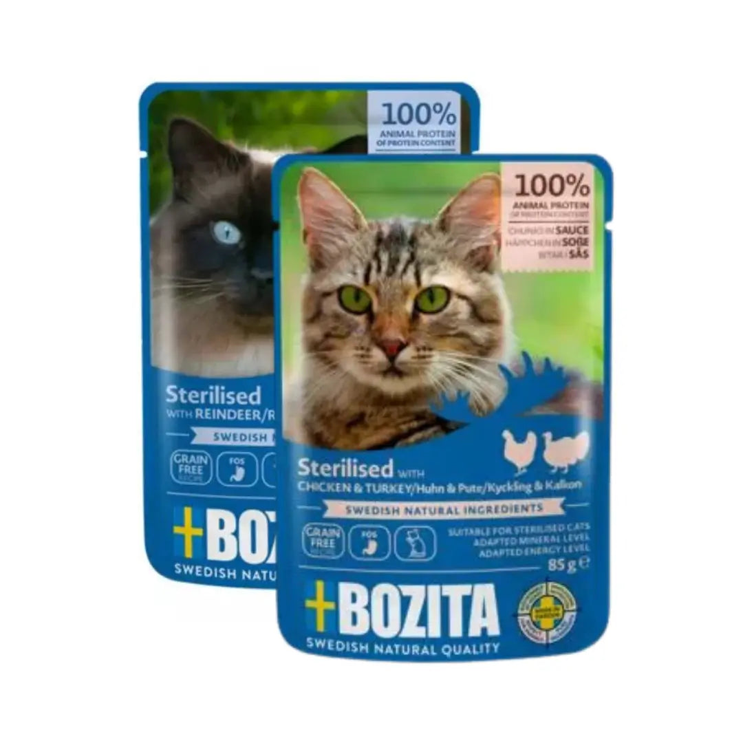 Bozita Sos İçinde Kısırlaştırılmış Kedi Yaş Maması, 85 g