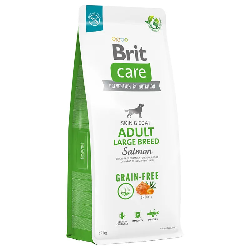 Brit Care Adult Deri ve Tüy Sağlığı Somonlu Tahılsız Büyük Yetişkin Köpek Maması, 12kg