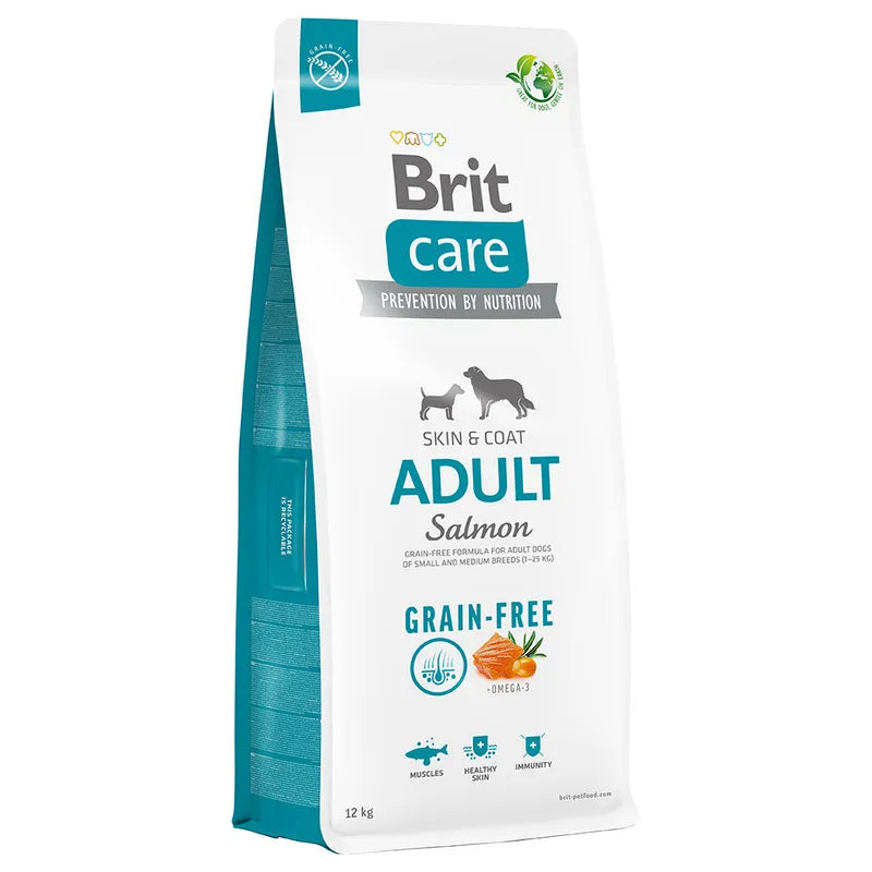 Brit Care Adult Deri ve Tüy Sağlığı Somonlu Tahılsız Yetişkin Köpek Maması