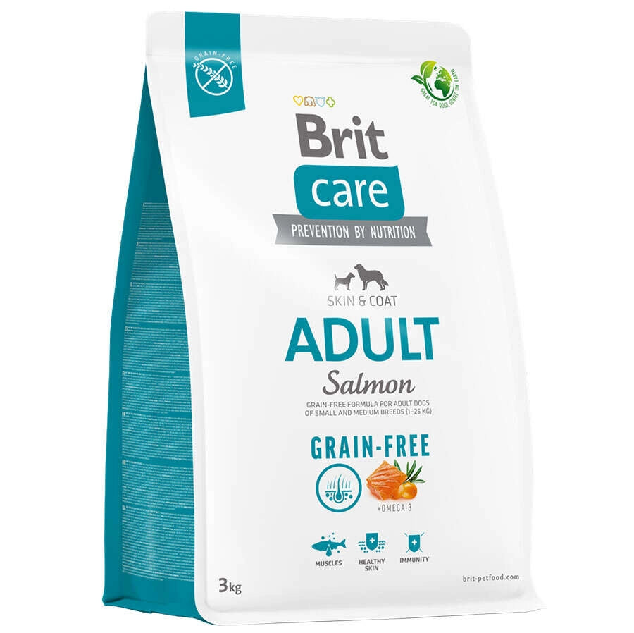 Brit Care Adult Deri ve Tüy Sağlığı Somonlu Tahılsız Yetişkin Köpek Maması