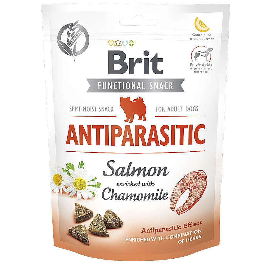 Brit Care Antiparasitic Somonlu Tahılsız Yetişkin Köpek Ödül Maması, 50g