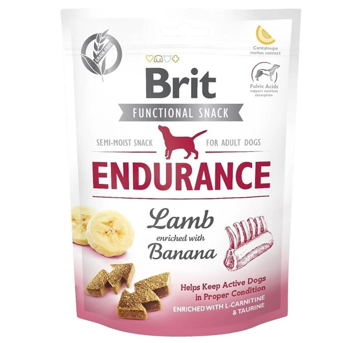 Brit Care Endurance Kuzu Eti ve Muzlu Tahılsız Yetişkin Köpek Ödül Maması, 150g