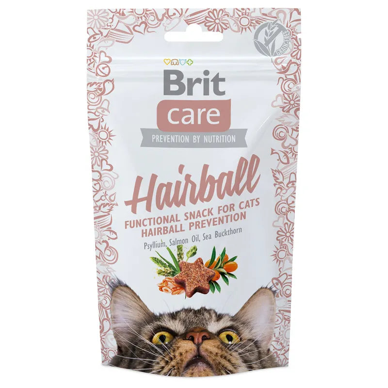 Brit Care Hairball Tahılsız Yetişkin Kedi Ödül Maması, 50g