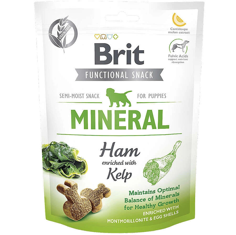 Brit Care Mineral Jambon ve Deniz Yosunlu Tahılsız Yavru Köpek Ödül Maması, 150g