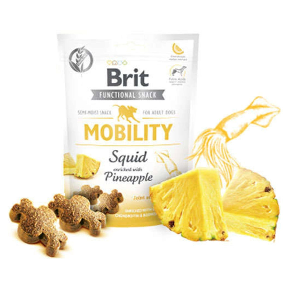 Brit Care Mobility Kalamar ve Ananaslı Tahılsız Yetişkin Köpek Ödül Maması, 150g