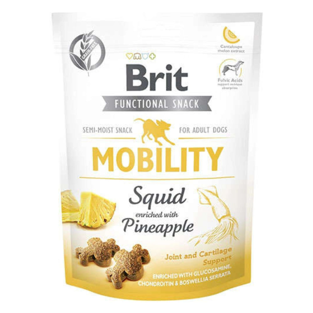 Brit Care Mobility Kalamar ve Ananaslı Tahılsız Yetişkin Köpek Ödül Maması, 150g