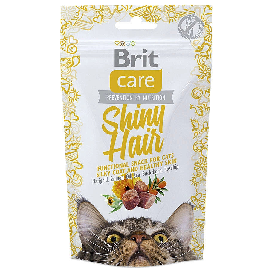 Brit Care Shiny Hair Tahılsız Yetişkin Kedi Ödül Maması, 50g