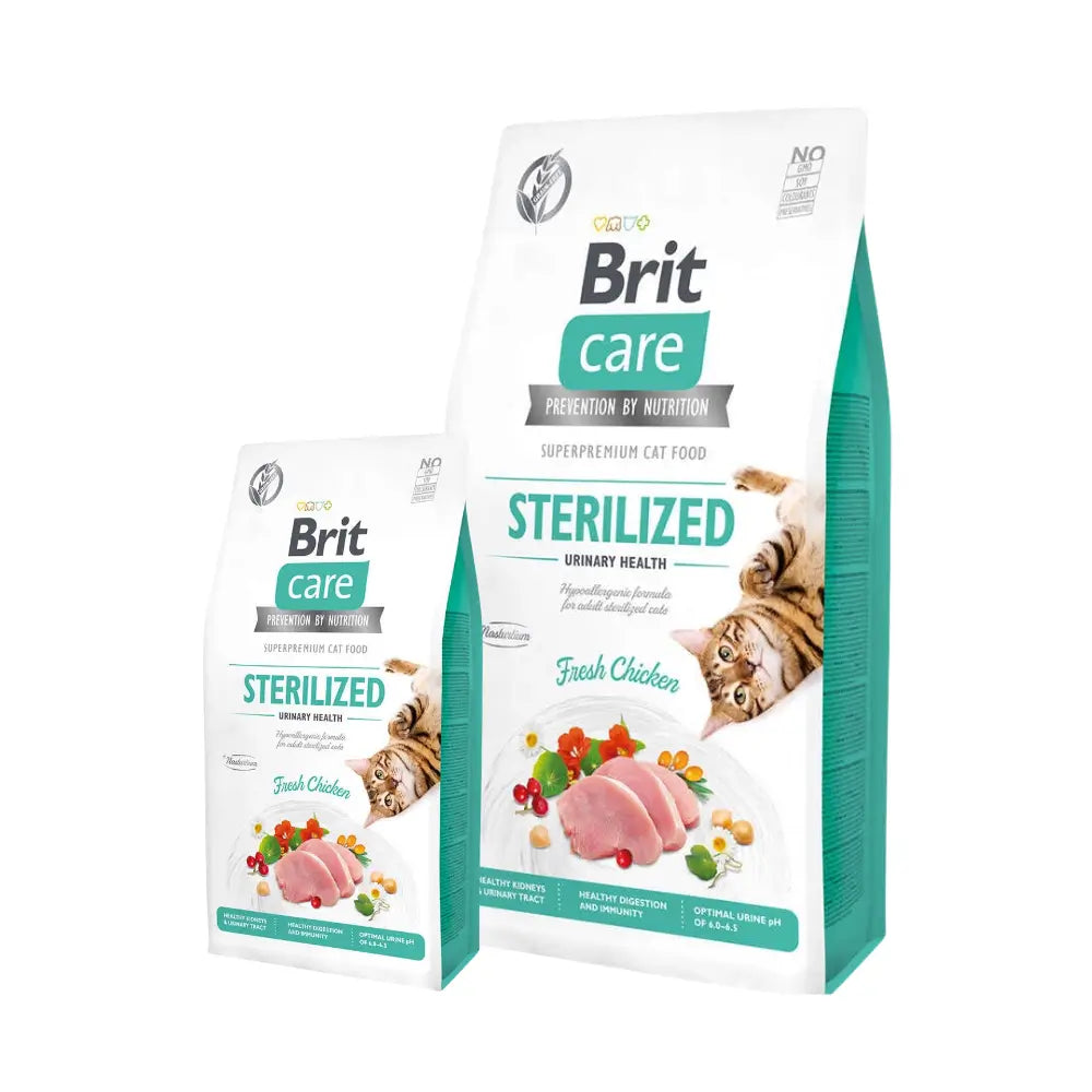 Brit Care Sterilized Hypo-Allergenic Üriner Sistem Sağlığı Kısırlaştırılmış Tavuklu Tahılsız Yetişkin Kedi Maması