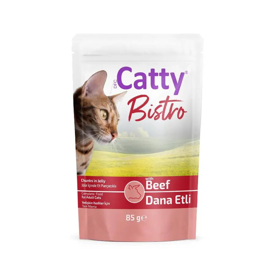 Catty Bistro Jöle İçinde Yetişkin Kedi Yaş Maması, 85 g