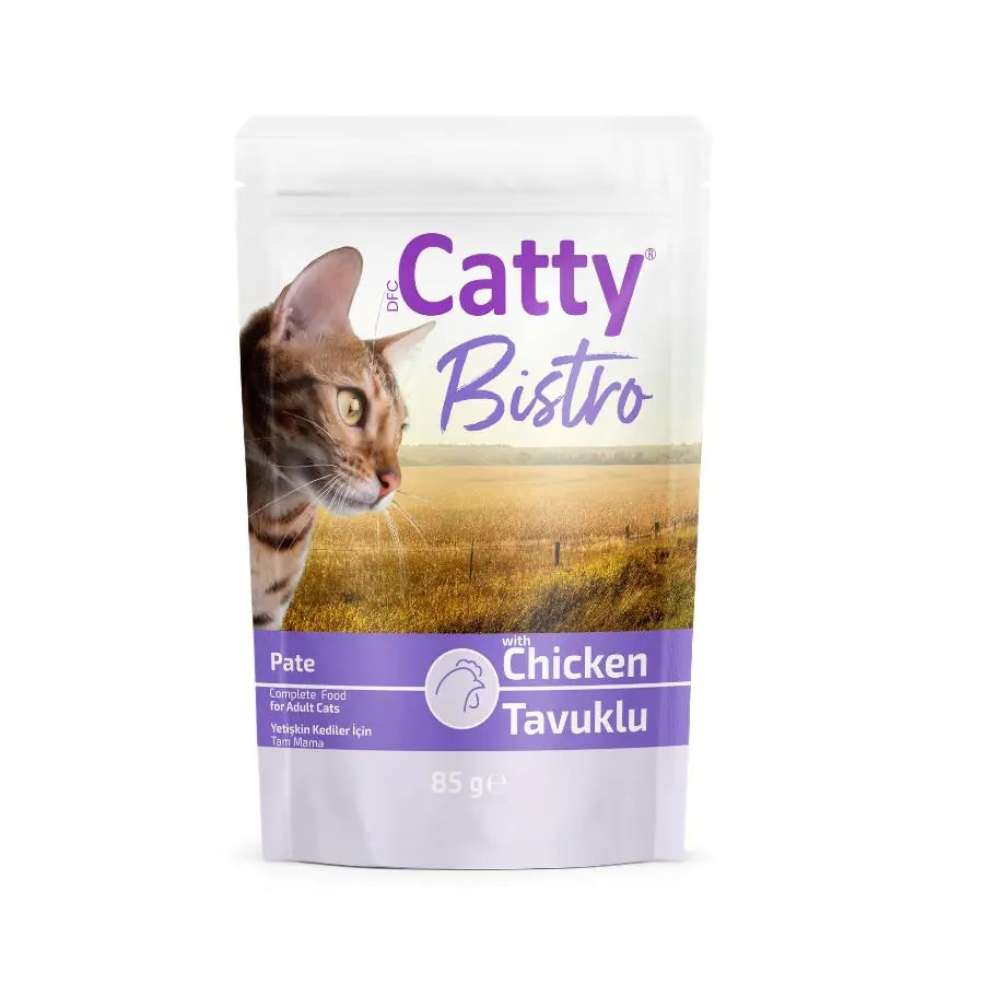 Catty Bistro Pate Yetişkin Kedi Yaş Maması, 85 g