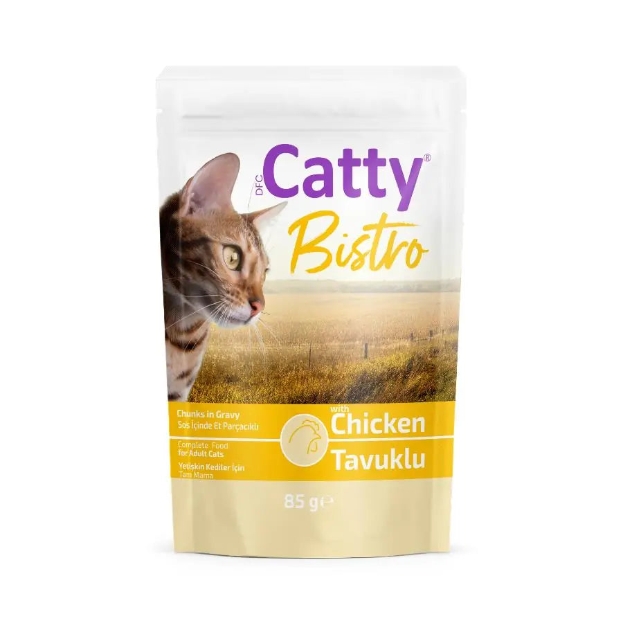 Catty Bistro Sos İçinde Yetişkin Kedi Yaş Maması, 85 g