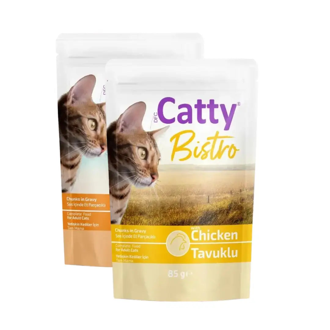 Catty Bistro Sos İçinde Yetişkin Kedi Yaş Maması, 85 g