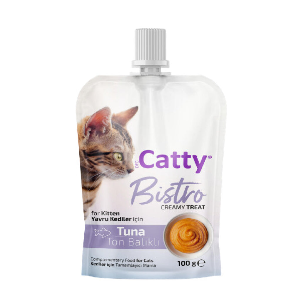 Catty Bistro Ton Balıklı Yavru Krema Kedi Ödül Maması, 100 g
