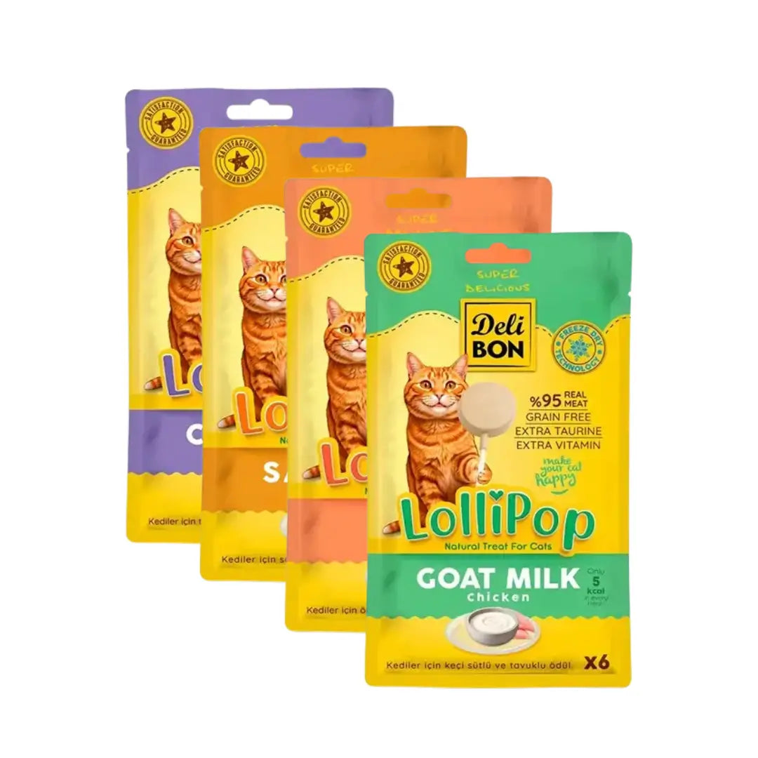Delibon Lolipop Kedi Ödül Maması, 6'lı Paket