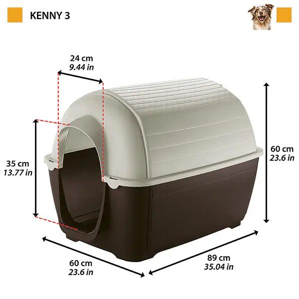 Ferplast Kenny Köpek Kulübe, Size: 3