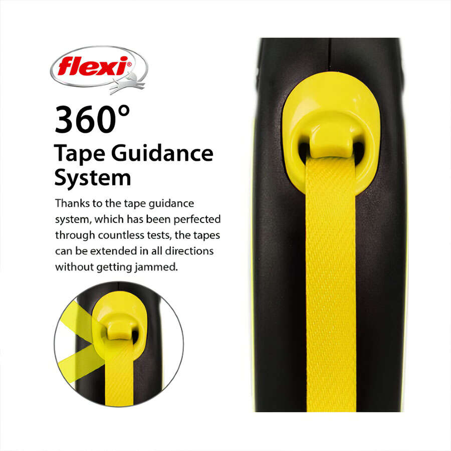 Flexi Neon Giant Köpek Gezdirme Tasması Siyah 8m XL, köpek gezdirme tasması