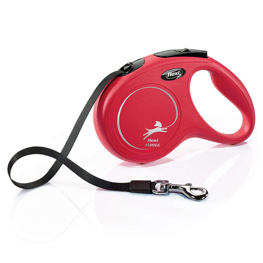Flexi New Classic Mini Köpek Gezdirme Tasması, Kırmızı, 3m, Size: XS
