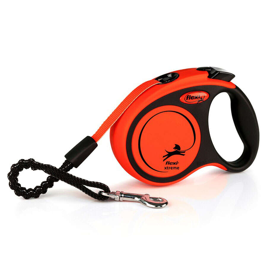 Flexi Xtreme Mini/Orta Köpek Gezdirme Tasması, Turuncu, 3m, Size: XS