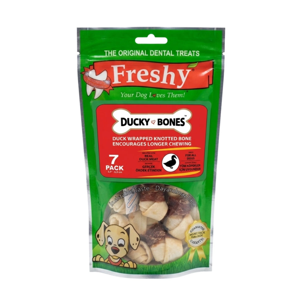Freshy Ducky Bones Ördekli Köpek Ödül Maması, 7 li Packet, 6.5cm