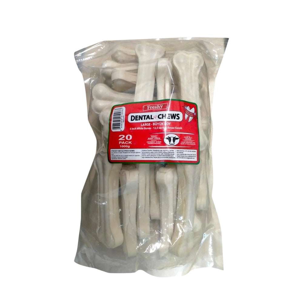Freshy Dental Chews Köpek Ödül Maması, 20 li Packet, 12.5cm
